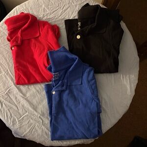 Children’s Place Boys Polo Shirt Bundle 5T Red Blue Black Uniform